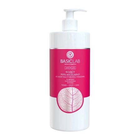 BasicLab - Micellis - Upokojujúca micelárna voda pre citlivú a kuperóznu pleť