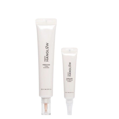 HanGlow - Sada produktov GlowUp Kit 01 - Očný krém - 15 ml + Skrášľujúci SPF krém - 50 ml