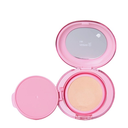 Amuse - Dew Power Vegan Cushion - 01 Pure - Rozjasňujúci make-up v hubke - 15 g