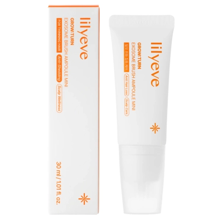 lilyeve - Grow:Turn Exosome Brush Ampoule - Posilňujúce sérum na vlasy a pokožku hlavy - Mini - 30ml
