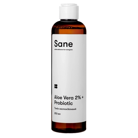 Sane - Aloe Vera 2% + Probiotic Calming Face Toner - Upokojujúce tonikum na tvár s aloe vera - 250ml