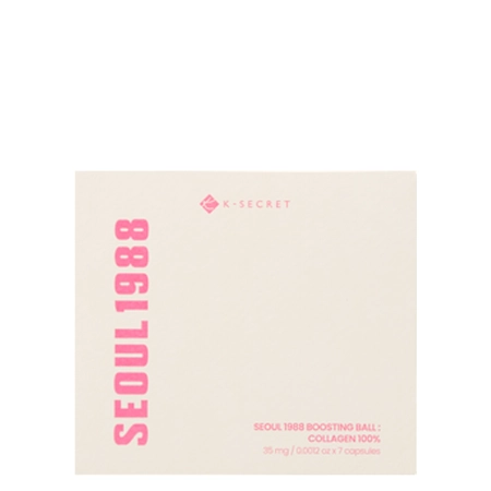 K-SECRET - SEOUL 1988 Boosting Ball: Kolagén 100% - Ošetrujúca peelingujúca guľôčka s kolagénom - 7ks / 35mg