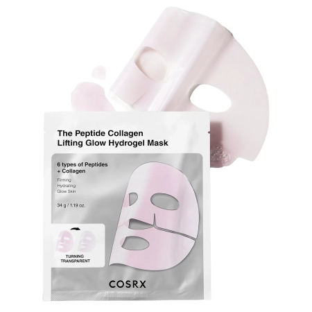 COSRX - Peptide Collagen Glow Hydrogel Mask - Hydrogelová maska s peptidmi a kolagénom - 34g