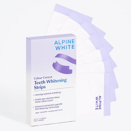 Alpine White - Colour Correct Whitening Strips - Pásiky na bielenie zubov - 14ks