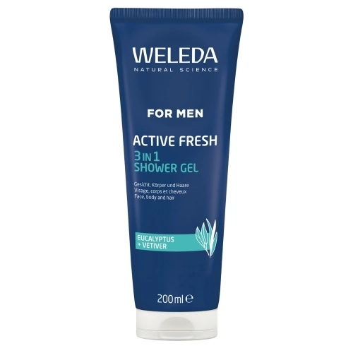 WELEDA - For Men Active Fresh 3 in 1 Shower Gel - Sprchový gél pre mužov - 200ml