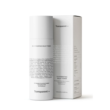 Transparent Lab - C4 Hydrating Milky Toner - Tonikum posilňujúce hydrolipidovú bariéru - 130ml