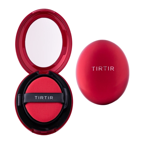 TIRTIR - Mask Fit Red Cushion - 24W Soft Beige - Dlhotrvajúci make-up na tvár v hubke - MINI - 4,5 g