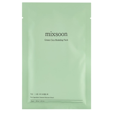 Mixsoon - Green Cica Modeling Pack - Upokojujúca alginátová maska s pupočníkom ázijským - 5ks (30g)
