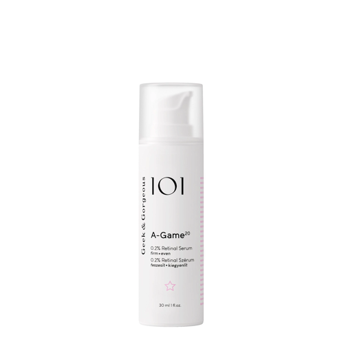 Geek & Gorgeous - A-Game 20 - Sérum proti vráskam s retinalom 0,2% a ektoínom - 30ml