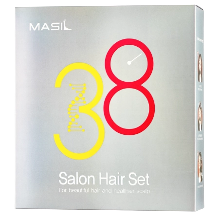 Masil - 38 Set - Sada kozmetiky na vlasy - Šampón 300ml a 2x8ml + Maska na vlasy 200ml a 2x8ml