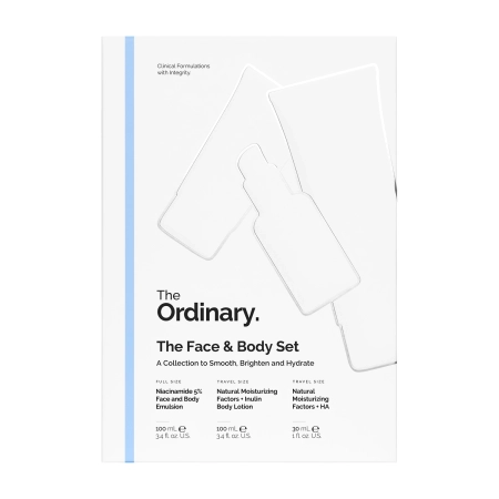 The Ordinary - The Face & Body Set - Sada kozmetiky na tvár a telo - Pleťová emulzia 100ml + Telový balzam 100ml + Krém na tvár 30ml