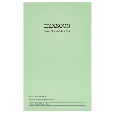 Mixsoon - Green Cica Modeling Pack - Upokojujúca alginátová maska s pupočníkom ázijským - 5ks (30g)