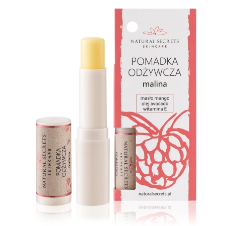 Natural Secrets - Ochranný balzam na pery - Malina - 3,5g