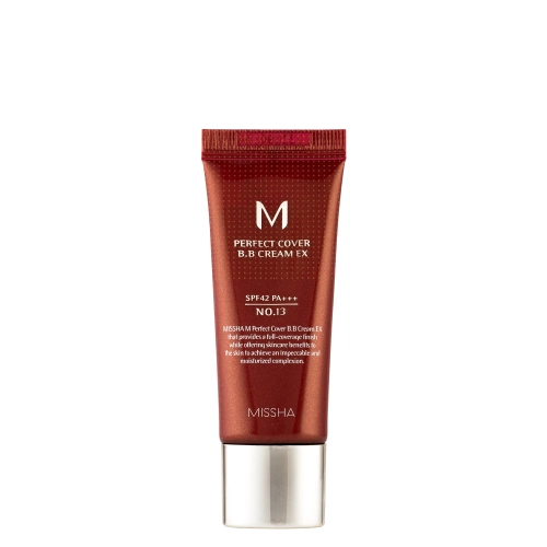 Missha - M Perfect Cover BB Cream SPF42/PA+++ - No.13 Bright Beige - Krycí BB krém s UV filtrom, 20ml