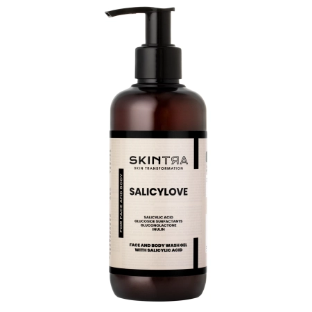 SkinTra - Salicylove - Čistiaci gél s kyselinou salicylovou na tvár a telo - 250ml