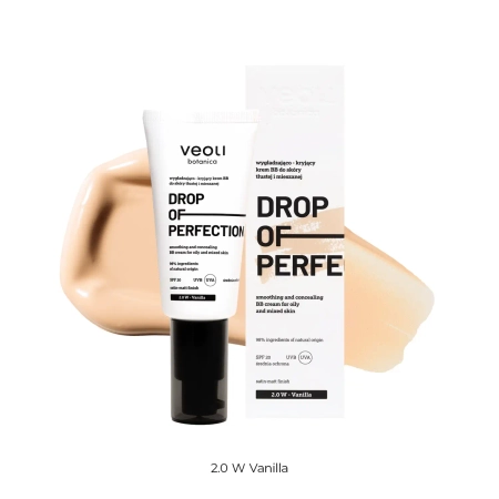 Veoli Botanica - Drop Of Perfection - 2,0 W - Vanilla - Vyhladzujúci a krycí BB krém - 30 ml