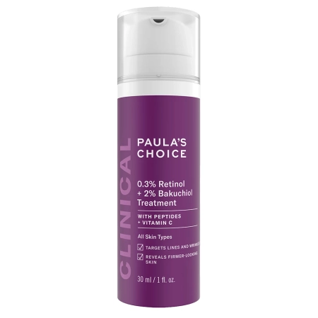 Paula's Choice - Clinical - 0.3% Retinol + 2% Bakuchiol Treatment - Pleťové sérum s 0,3% retinolom a 2% bakuchiolom - 30ml