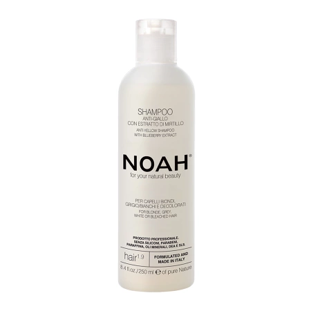 Noah - Anti-Yellow Shampoo - Fialový šampón pre ochladenie farby blond a sivých vlasov - 250 ml