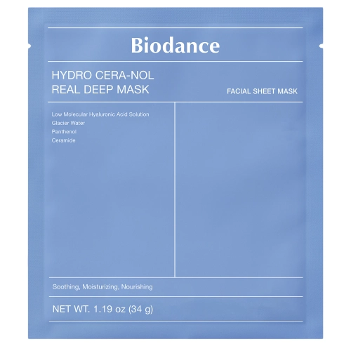 Biodance - Hydro Cera-nol Real Deep Mask - Hydratačná kolagénová plátienková maska - 1 ks / 34 g