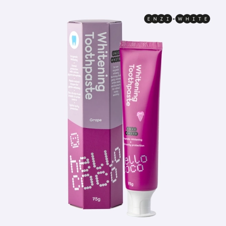 hello coco - Enzi White - Whitening Toothpaste - Bieliaca pasta na zuby - Grape - 75g