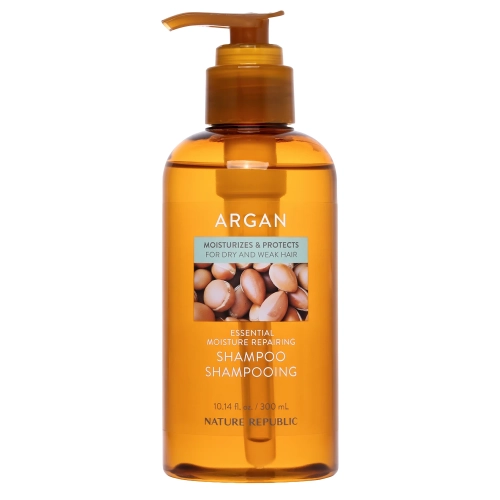 Nature Republic - Argan Essential Moisture Repairing Shampoo - Hydratačno-regeneračný šampón na vlasy - 300ml