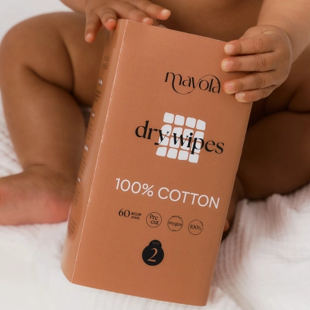 Mayola - Dry Wipes Step 2 - Vatové tampóny v praktickej rolke - 60ks