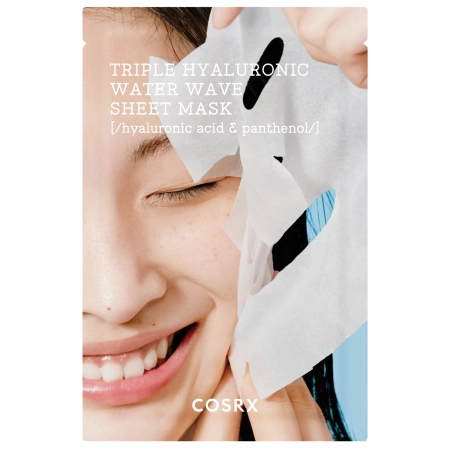 COSRX - Hydrium Triple Hyaluronic Water Wave Sheet Mask - Hydratačná plátenková maska s 3 typmi kyseliny hyalurónovej - 21ml