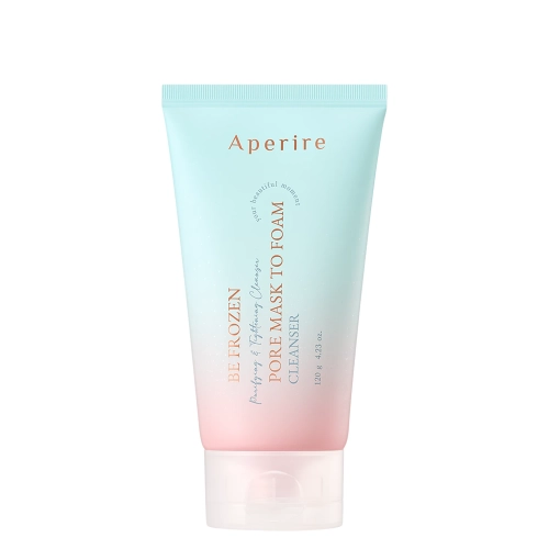 Aperire - Be Frozen Pore Mask To Foam Cleanser - Maska a pena na čistenie pleti 2v1 - 120g