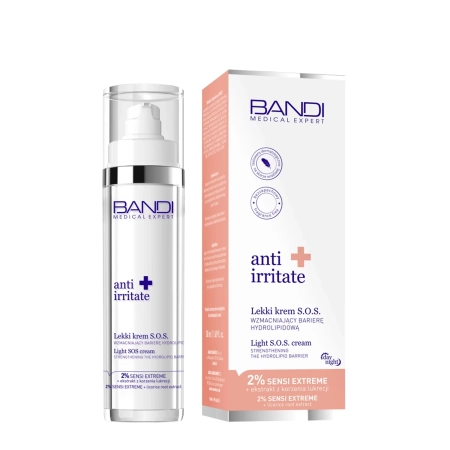 Bandi - Medical Expert - Anti Irritate - Light SOS Cream - Ľahký SOS krém posilňujúci hydrolipidovú bariéru - 50ml