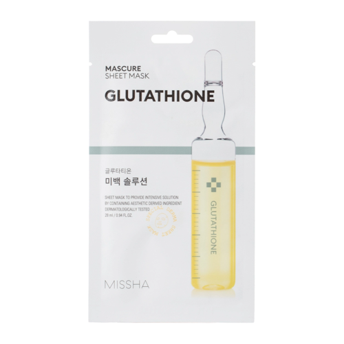 Missha - Mascure Sheet Mask - Glutathione - Rozjasňujúca plátenková maska s glutatiónom - 28ml