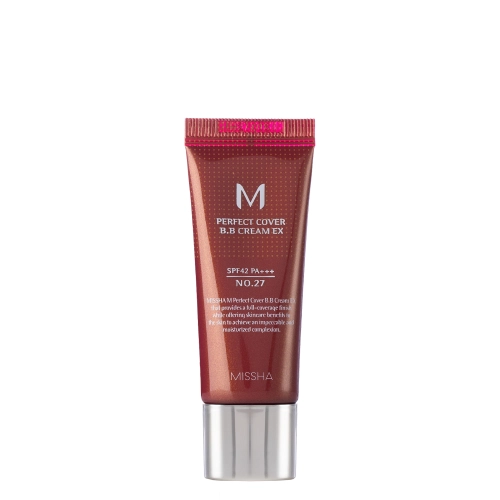 Missha - M Perfect Cover BB Cream SPF42/PA+++ - No.27 Honey Beige - Krycí BB krém s UV filtrom - 20ml