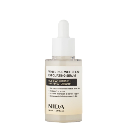 NIDA - White Rice Whitehead Exfoliating Serum - Exfoliačné sérum na tvár s extraktom z bielej ryže - 50ml