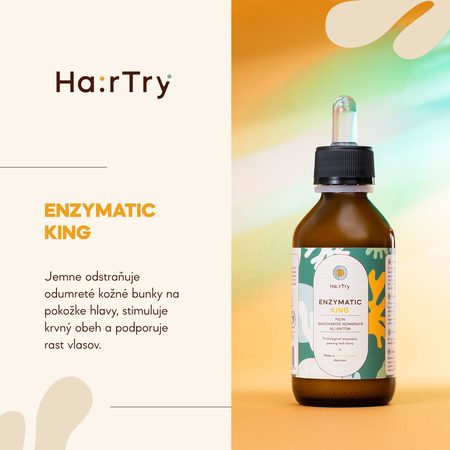 HairTry - Enzymatic King - Enzymatický trychologický peeling s ficínom - 100ml