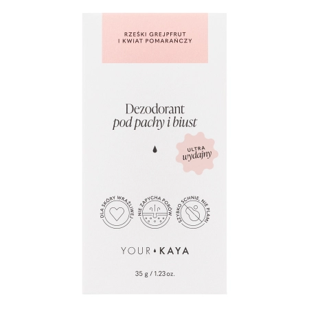 Your Kaya - Dezodorant na podpazušie a poprsie - Grapefruit a pomaranč - náplň - 38 g