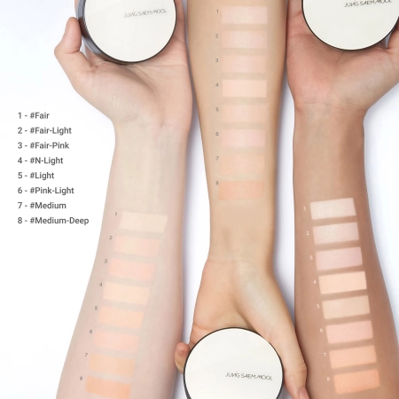 Jung Saem Mool - Essential Skin Nuder Cushion - Make-up v hubke - Fair Pink - 14g