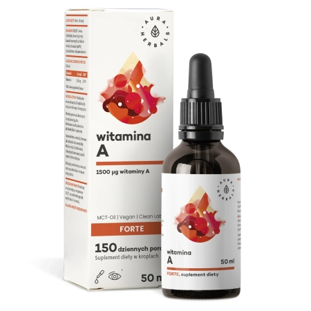 Aura Herbals - Vitamín A - Forte - Kvapky - 50ml