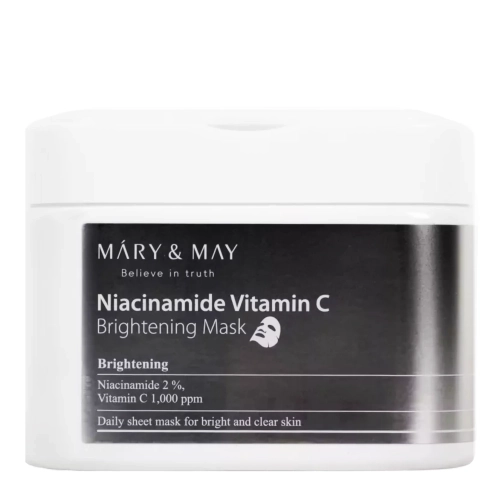 Mary&May - Niacinamide Vitamin C Brightening Mask - Sada rozjasňujúcich masiek na tvár - 30ks / 400 g