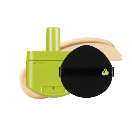 Unleashia - Healthy Green Cushion - SPF30/PA++ - 21 Eburnean - Saténový make-up v hubke - náhradné balenie - 15 g