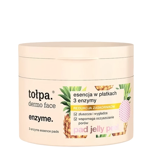Tołpa - Dermo Face Enzyme - Pad Jelly Peel - Pleťová esencia v tampónoch - 3 enzýmy - 50ks