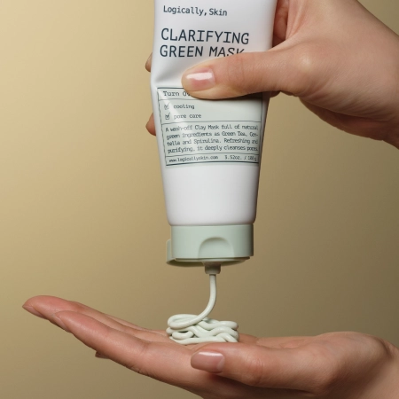 Logically, Skin - Clarifying Green Mask - Čistiaca ílová maska na tvár - 100 g