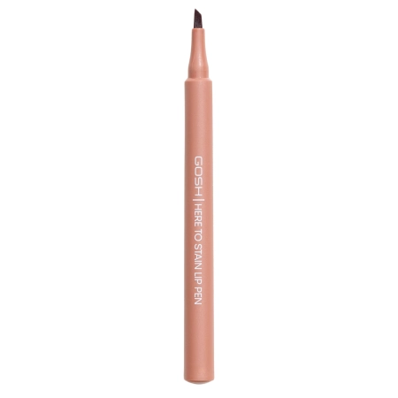 GOSH - Here To Stain Lip Pen - Dlhotrvajúca ceruzka na pery v pere - 004 Mocha Stain - 1ml