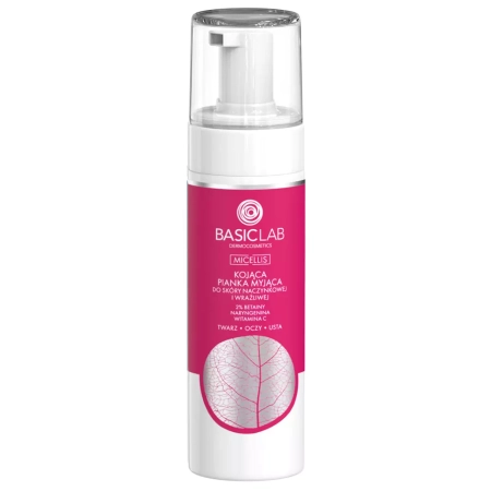BasicLab - Micellis - Upokojujúca čistiaca pena pre citlivú a kuperóznu pleť - 150 ml