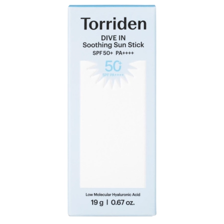 Torriden - Dive-In Soothing Sun Stick SPF 50+ PA++++ - Upokojujúci krém s SPF filtrom v tyčinke - 19g