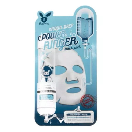 Elizavecca - Aqua Deep Power Ringer Mask - Hydratačná plátienková maska - 23 ml