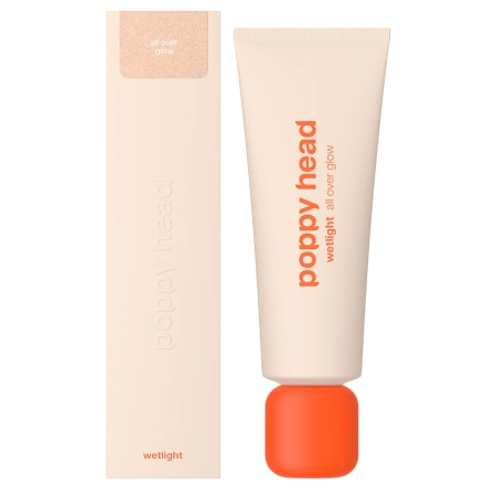 Poppy Head - Wetlight All Over Glow - Tekutý rozjasňovač na telo a tvár - 02 Glitterini - 50ml