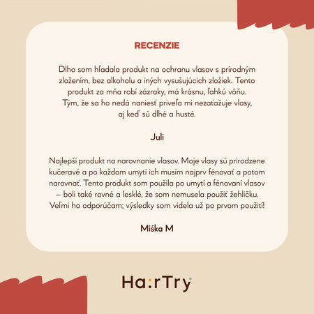HairTry - Heat Lock - Bezoplachový, termoochranný kondicionér - 200ml