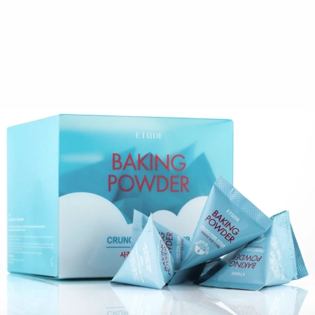 Etude House - Baking Powder Crunch Pore Scrub - Jemnozrnný exfoliačný prášok na čistenie pórov (vrecúška) - 7gx24ks