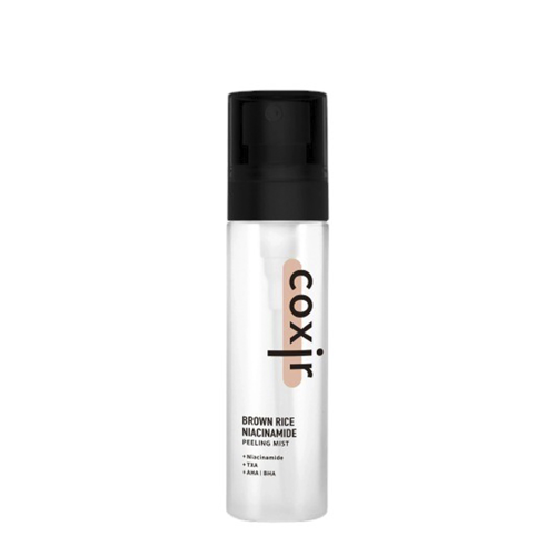 Coxir - Brown Rice Niacinamide Peeling Mist - Exfoliačná hmla na tvár - 80 ml