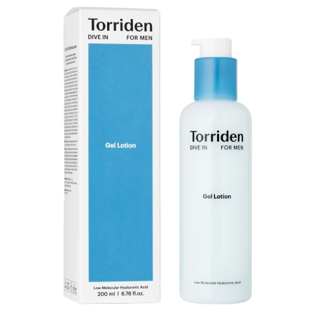 Torriden - Dive-In For Men Gel Lotion - Gélová hydratačná emulzia pre mužskú pokožku - 200ml