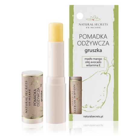 Natural Secrets - Ochranný balzam na pery - Hruška - 3,5g